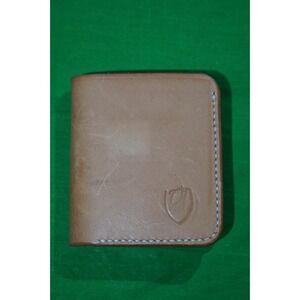 Full Grain Mens Brown Leather Bifold Wallet TB